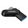 SanDisk Ultra Dual Drive Go USB Type-C Flash Drive, USB Type C, Black, USB3.1-Type C reversible connector, Swivel Design, Type-C enabl