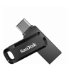 SanDisk Ultra Dual Drive Go USB Type-C Flash Drive, 256GB, USB Type C, Black, USB3.1/Type C reversible connector, Swivel Design, 5Y