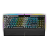 Corsair K100 RGB Optical-Mechanical Gaming Keyboard, Backlit RGB LED, Corsair OPX RAPIDFIRE, Black, Black PBT Keycaps