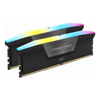 CORSAIR VENGEANCE RGB DDR5, 5200MHz 32GB 2x16GB DIMM, Unbuffered, 40-40-40-77, XMP 3.0, Black Heatspreader, RGB LED, 1.25V