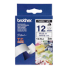 12MM Blue ON WHITE FABRIC TZ TAPE