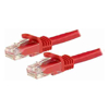 STARTECH.COM CAT6 ETHERNET CABLE 3M RED 650MHZ 100W SNAGLESS PATCH CORD Lifetime WARR