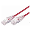 BluPeak 50cm Ultra Thin Cat6a UTP LAN Cable - Red (Lifetime Warranty)