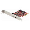STARTECH.COM 2 PORT 10Gbps PCIE USB-C CARD, USB 3.1, Low PROFILE, 2YR