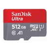 SanDisk Ultra microSDXC, SQUAC 512GB, A1, C10, U1, UHS-I, 150MB/s R, 4x6, 10Y