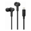 Belkin SoundForm Headphones with Lightning Connector - Black(G3H0001btBLK),MFi-approved,Noise isolation,Tangle-Free,Sweat  Splash/Water-Resistant,2YR