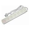 White 6 Outlet Powerboard | 1m Lead