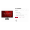ViewSonic 27? Office Business, Ultra Slim 3 Side Frameless, Super Clear IPS, 4ms 100hz, FHD, DP, HDMI, Adaptive Sync, Dual Speakers. VESA 100. Monitor