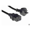 5m IEC C19 to Mains Power Cable 15A Black