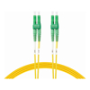 3m LC/APC-LC/APC OS1 / OS2 Singlemode Fibre Optic Duplex Patch Cable : Yellow