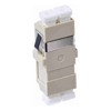 LC OM1 Multimode Through Coupler Flangeless Duplex | Beige