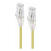 ALOGIC 1m Yellow Ultra Slim Cat6 Network Cable UTP 28AWG - Series Alpha