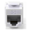 Serveredge Universal Cat6 UTP RJ45 Modular Keystone Jack - QUICK TOOL Compatible - White 