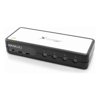 Serveredge 4-Port USB / VGA Desktop KVM Switch With Audio & USB Hub2.0  - Includes Cables 