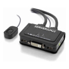 Serveredge 2-Port USB / DVI Cable KVM Switch With Audio & Remote