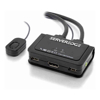 Serveredge 2-Port USB / DisplayPort Cable KVM Switch With Audio & Remote-4K 