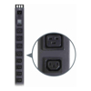 Serveredge Basic Metered Vertical 20 Port PDU(16) IEC C13 Output (4) IEC C19 Output (1) IEC C20 input W/ Local Current Monitor & 2m power cable W/ Captive Plug15A240V