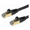 STARTECH.COM 2 M CAT6A ETHERNET CABLE - 10GBE STP SNAGLESS 100W PoE BLACK LTW
