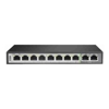 D-Link | DES-F1010P-E | 10 Port PoE Switch with (8 Long Reach 250m) PoE Ports and 2 Uplink