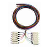 Serveredge LC Pigtail Multimode OM3-2M-12 Fibres (12 Colour)