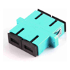 Serveredge SC Female to SC Female Multi mode Duplex OM3 Fibre Adapter - AQUA COLOR