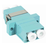 Serveredge LC Female to LC Female Multi mode Duplex OM4 Fibre Adaptor - AQUA COLOR