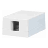 Serveredge 1 Way Universal Surface Mount Box - White