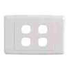 4 Gang Wall Plate - Clipsal Compatible (White) 