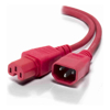 ALOGIC 0.5m IEC C14 to IEC C15 High Temperature - Male to Female - Red