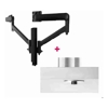 Atdec AWM Dual Monitor arm solution - dynamic arms - 400mm Post - bolt - Black