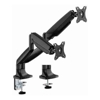 Brateck LDT82-C024-BK DUAL SCREEN HEAVY-DUTY GAS SPRING MONITOR ARM For most 17"~35" Monitors, Matte Black(New)
