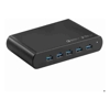 Shintaro Multi Port Charger - Black, 5 USB-A & USB-C