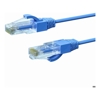 0.75m CAT6A THIN U/UTP LSZH 28 AWG RJ45 Network Cable | Blue