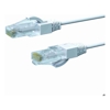 0.75m CAT6A THIN U/UTP LSZH 28 AWG RJ45 Network Cable | White