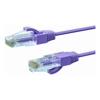 3m CAT6A THIN U/UTP LSZH 28 AWG RJ45 Network Cable | Purple