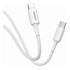 Pisen Mr White Lightning to USB-C PD Fast Charge Cable (2M) White - Support Data Sync, Durable, Samsung Galaxy,Apple iPhone,iPad,MacBook,Google,OPPO