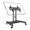 REDUCED HEIGHT TILTING MOBILE TV STAND 40 - 65 MAX 45.5KG FLAT PANEL TROLLEY