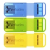 Verbatim Pop-Up 32GB USB 2.0 Triple Pack - Assorted Bright Colours, Blue, Green, Yellow