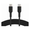 BELKIN 15cm USB-C TO USB-C BOOSTCHARGE CABLE, BRAIDED, WHITE