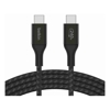 BELKIN BOOSTCHARGE 2M USB-C TO USB-C BRAIDED CABLE 240W, BLACK, 2YRS