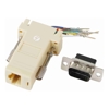 RJ45F to DB9M Adaptor - Re-wireable