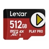 Lexar PLAY PRO microSDXC Express Card 512GB, microSDXC, high performance, microSD Express, up to 900MB/s read and 600MB/s write