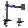 Brateck LDT89-C012L Articulating RGB Lighting Gaming Monitor Arm Matte Black, Fit Screen Size: 17"-40" Up to 12 KG