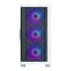Zalman M4 WHITE, Mini Tower, Tempered Glass, Drive Bays: 1x3.5"/2.5", 1x3.5", 2x2.5", Expansion Slot: 4, Motherboard Support: mATX/Mini-ITX, Pre-Installed Fan: 4x120mm ARGB, White, 1 Year Warranty