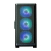 Zalman M4 BLACK, Mini Tower, Tempered Glass, Drive Bays: 1x3.5"/2.5", 1x3.5'' 2x2.5", Expansion Slot: 4, Motherboard Support: mATX/Mini-ITX, Pre-Installed Fan: 4x 120mm ARGB, Black, 1 Year Warranty