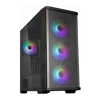Zalman Z10 DUO, Mid-Tower, Tempered Glass, Drive Bays: 2x3.5", 2x2.5", Expansion Slot: 7, Motherboard Support: ATX/mATX/Mini-ITX, Pre-Installed Fan: 4x120mm, ARGB, Black, 1 Year Warranty