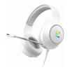 Zalman ZM-HPS310 WH, Gaming Headset, Surround, Over-Ear, Wired, USB, RGB, White, 1 Year Warranty