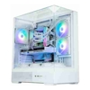 Zalman P40 PRISM WHITE, Mid-Tower, Tempered Glass, Drive Bays: 3x Combo(3.5'' or 2.5"), Expansion Slot: 7, Motherboard Support: ATX/mATX/Mini-ITX, Pre-Installed Fan: 1x120mm, ARGB, 1 Year Warranty