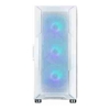 Zalman i3 NEO ARGB White, Mid Tower, Tempered Glass, Drive Bays: 2x Combo (3.5" or 2.5"), 3x 2.5", Expansion Slot: 7, Motherboard Support: ATX / mATX / Mini-ITX, Pre-Installed Fan: 4x 120mm ARGB, 1 Ye