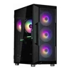 Zalman i3 NEO ARGB Black, Mid Tower, Tempered Glass, Drive Bays: 2x Combo (3.5" or 2.5"), 3x 2.5", Expansion Slot: 7, Motherboard Support: ATX / mATX / Mini-ITX, Pre-Installed Fan: 4x 120mm ARGB, 1 Ye